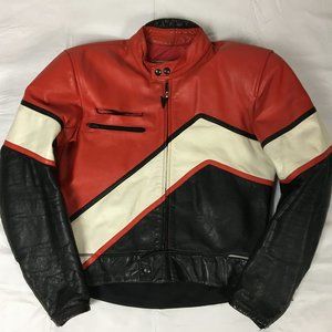 Vintage Dainese Leather Cafe racer Jacket Size 50